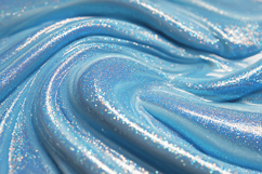 Sparkly blue cosmetic product with a smooth &amp; shiny texture Product Image 1