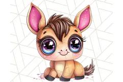 Farm Animals Kawaii Clipart PNG, Cute Barnyard Animal Product Image 2