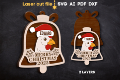 Christmas Tree Toys Bells SVG laser cut files for Glowforge Product Image 6