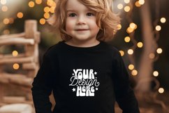 Black Gildan 18000B Mockup, Mockup Product Image 1