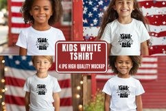 4th of July Kids T-shirt Mockup, Kids Sweater Mockup Product Image 1