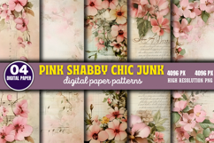 Pink Shabby Chic Junk Journal PNG Product Image 1