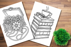Nostalgic Keepsakes Coloring Pages Bundle 10 A4 PNG Product Image 6