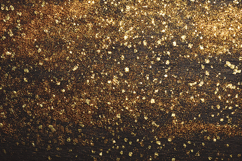 Gold glitter and specks on a black background Product Image 1