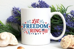 Let Freedom Ring Svg, American Flag Svg, Fourth Of July Svg. Product Image 7