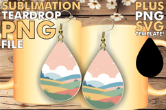 Vibrant Teardrop Earrings Magic, Spring Product Image 1
