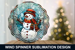 Snowman Stained Glass Wind Spinner - Snowman Wind Spinner Product Image 7