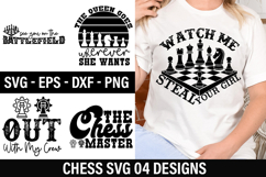 Chess SVG Design - The Queen Goes Wherever She Wants Product Image 1
