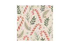 Blush Sage Cozy Winter Seamless Digital Paper Product Image 6