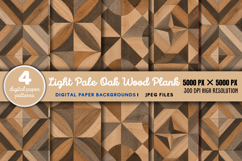 Light Pale Oak Wood Plank Digital Paper JPG Product Image 1