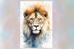 Majestic Watercolor lion Wall Art ,Jpg 12x18 inch Product Image 3