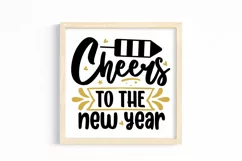Cheers to the new year SVG, Happy New Year SVG Product Image 3