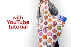Cute Yoga Mat Bag/ 2 different design with video tutorial Product Image 6