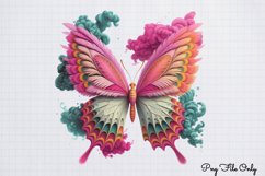 Smoke Butterflies Clipart PNG Product Image 1
