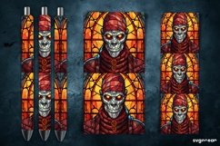 Halloween Monsters Pen Wrap | Stained Glass Sublimation Product Image 7