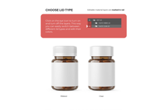 Amber Glass Pills Bottle - PSD Mockup Product Image 6