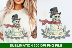 Christmas Snowman Sublimation - Christmas PNG Design Product Image 1