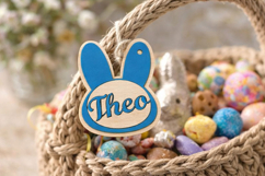 Bunny boys name tags for easter digital file download laser Product Image 6