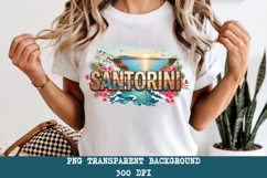 Santorini Greece PNG, Oia Village Coastal Sublimation Design Product Image 6