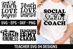 Teacher SVG Design - Teach Love Inspire Product Image 1