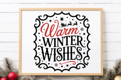 Warm Winter Wishes Svg | Christmas svg Product Image 1