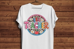 Teacher Leopard Print Daisy SVG PNG Product Image 5