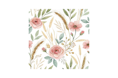 Cottagecore Floral Digital Papers Set, Vintage Pastel Product Image 5