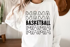 Basketball Mama SVG, Basketball Mama Stacked SVG Product Image 5