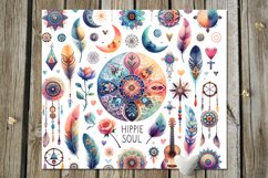Boho Inscription | 8 Hippie Skinny Tumbler designs, PNG Product Image 6