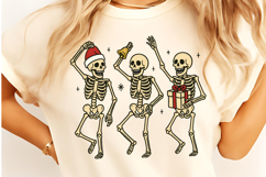 Christmas Dancing Skeleton PNG, Christmas PNG, Christmas Product Image 2