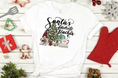 Santa's Favorite Teacher | Png Sublimation |Digital Download Product Image 5