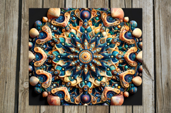 Mandala | 4 straight skinny tumbler sublimation designs, PL2 Product Image 2
