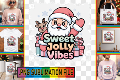 Cheerful PNG TSHIRT Magic, Funny Santa Product Image 1