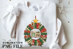 Bookish Christmas png design for T-shirts Product Image 3