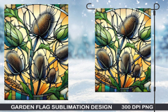 Flowers Garden Flag Sublimation| Autumn Garden Flag PNG Product Image 1