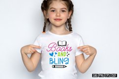 Books and bling SVG Product Image 1