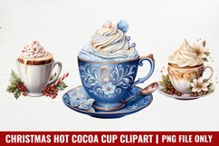 Christmas Hot Cocoa Cup Clipart Sublimation Product Image 1