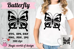 Butterflies svg Silhouette Cut files for Cricut Product Image 1