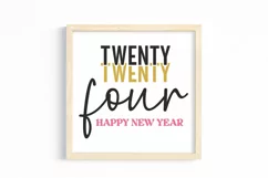 Twenty twenty four happy new year SVG Product Image 3