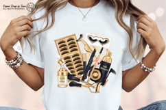 Lash Artist Sublimation PNG Black Gold Beauty Design Product Image 3