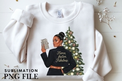 Christmas motivational women png design for T-shirts Product Image 3
