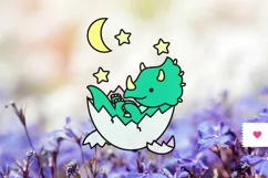 Baby Dinosaur SVG - Dinosaur PNG, Cute Dinosaur Svg Product Image 5