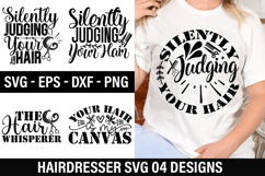 Hairdresser SVG Design - Silently Judging Your Hair Product Image 1
