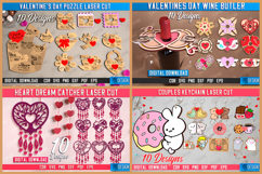 Valentine&#039;s Day Laser Cut Mega Bundle|Love Day SVG|Gift Idea Product Image 8