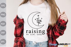 Raising my girl gang SVG Cut File / Boho Girl SVG Design Product Image 1