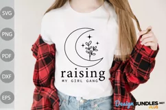 Raising my girl gang SVG Cut File / Boho Girl SVG Design Product Image 1