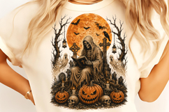 Trending Halloween PNG, Spooky Season PNG, Cute Pumpkin PNG Product Image 2