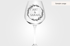 Hand Drawn Wedding Wreath SVG With Leaf Details Product Image 6