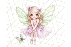 Pastel Fairies and Butterflies PNG, Spring Fantasy Clipart Product Image 2