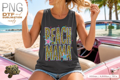 Beach Mama png, Girly Coastal Summer Design Product Image 2